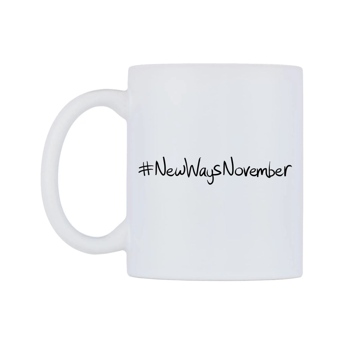 NewWaysNovember Mug — mug, right side, on a white background