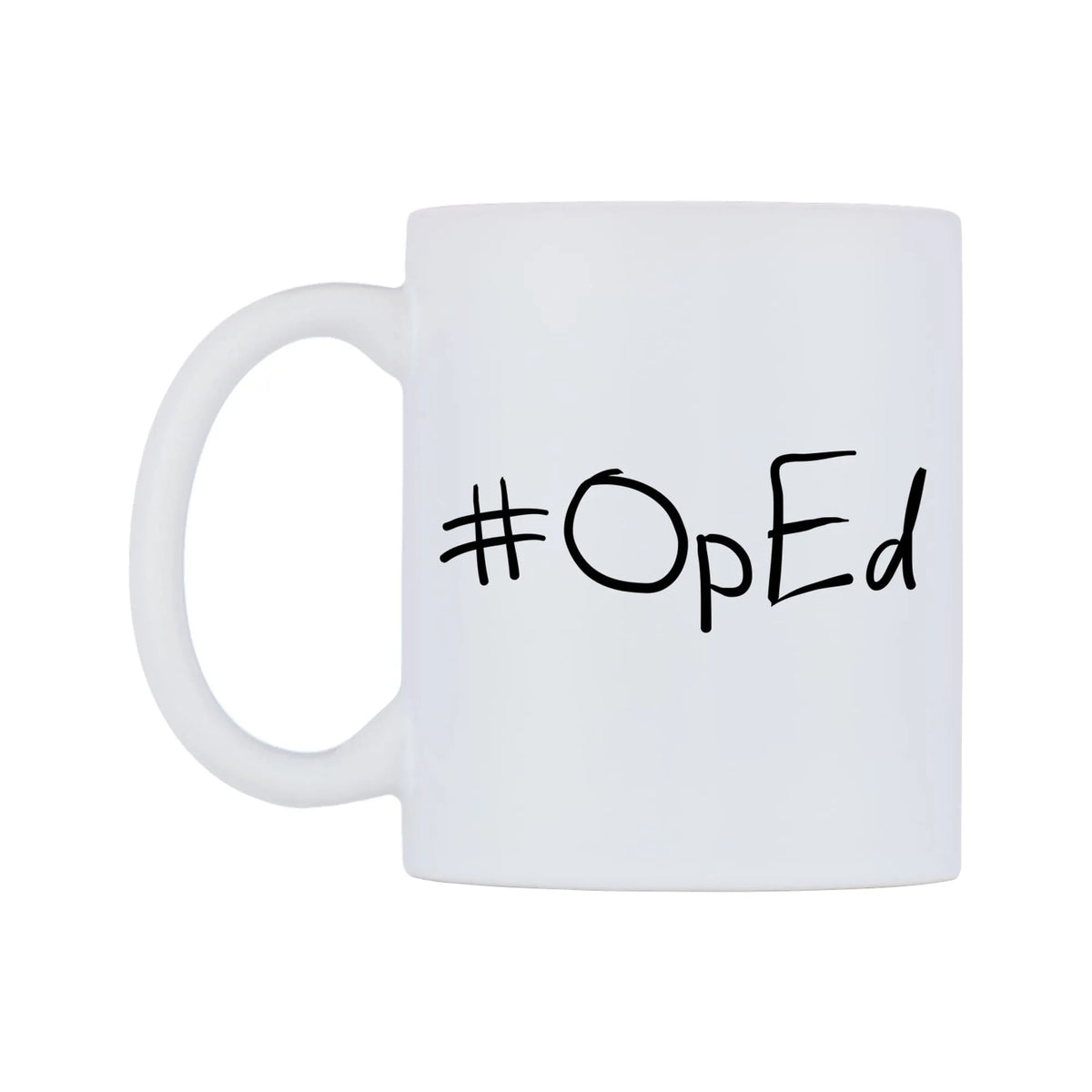OpEd Mug — mug, right side, on a white background