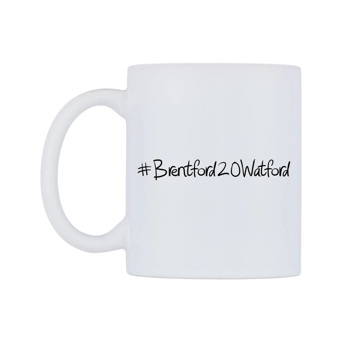 Brentford20Watford Mug — mug, right side, on a white background
