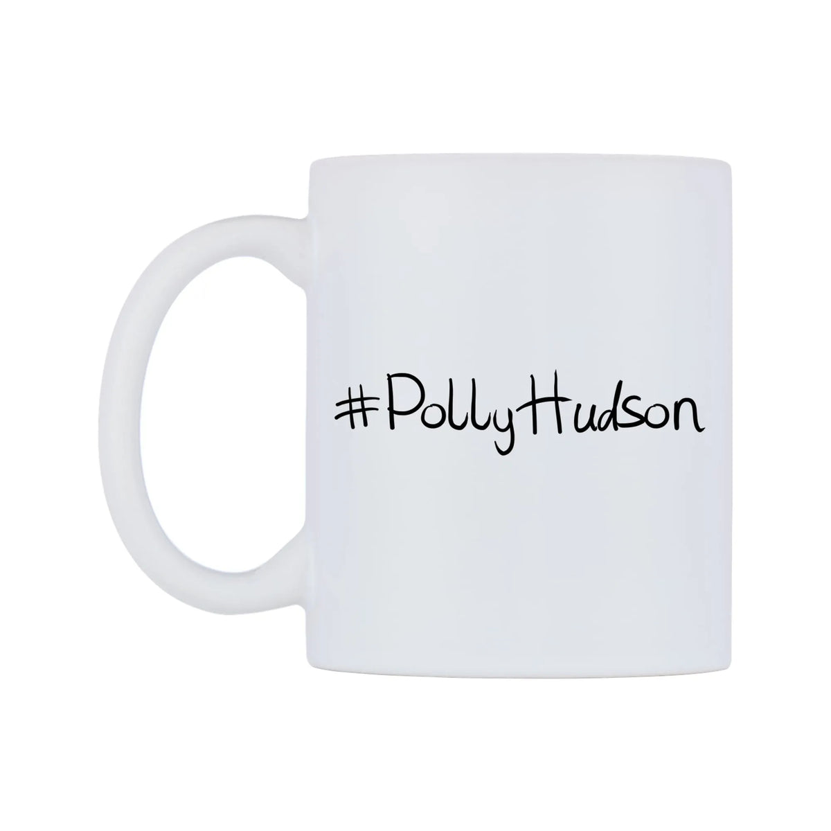 PollyHudson Mug — mug, right side, on a white background