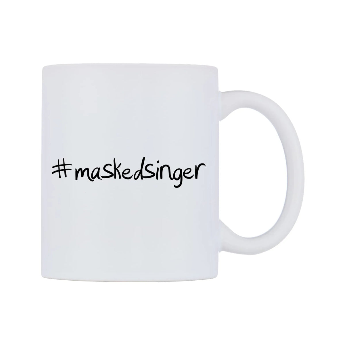 maskedsinger Mug — mug, left side, on a white background