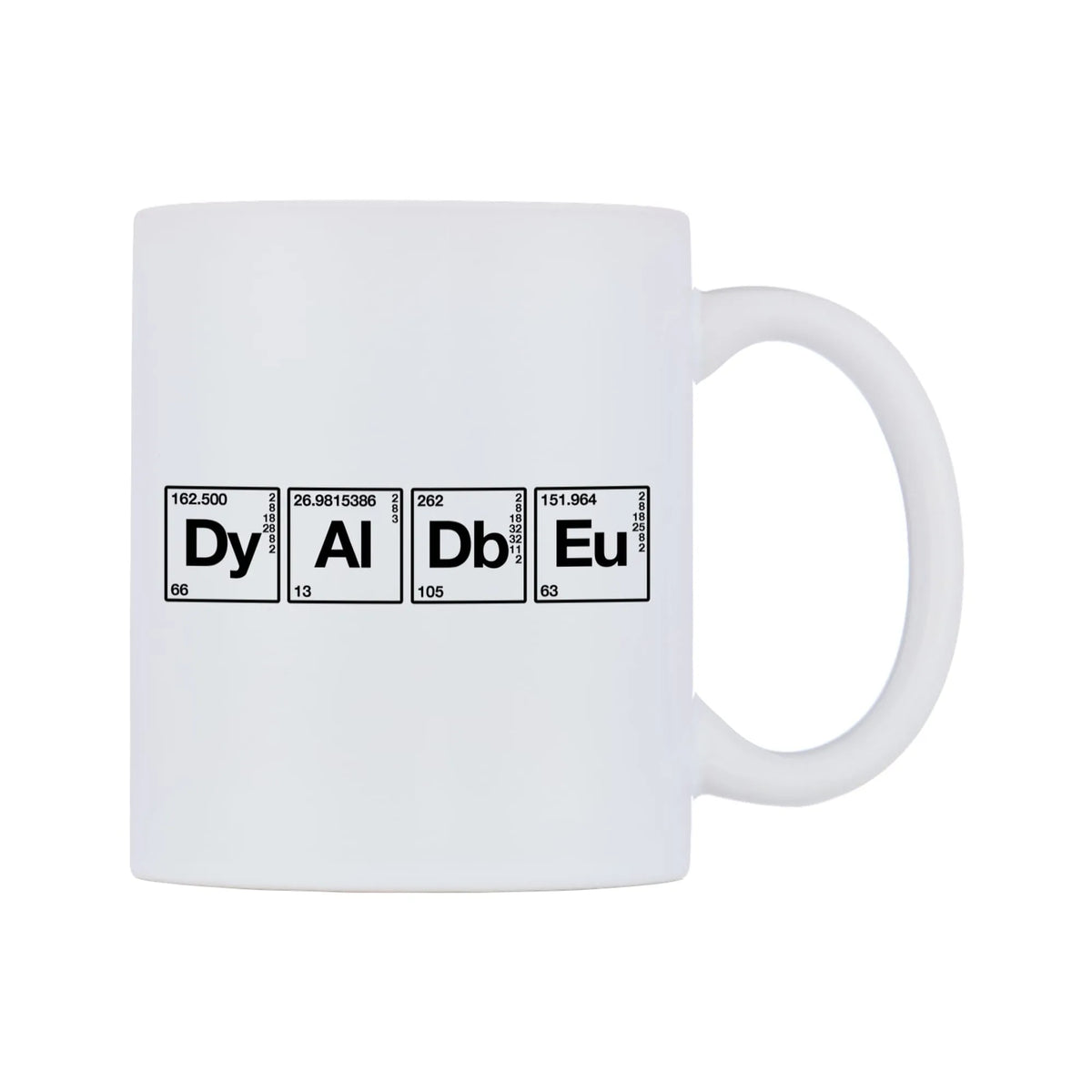 Jade - Chemistry Themed Mug — mug, left side, on a white background