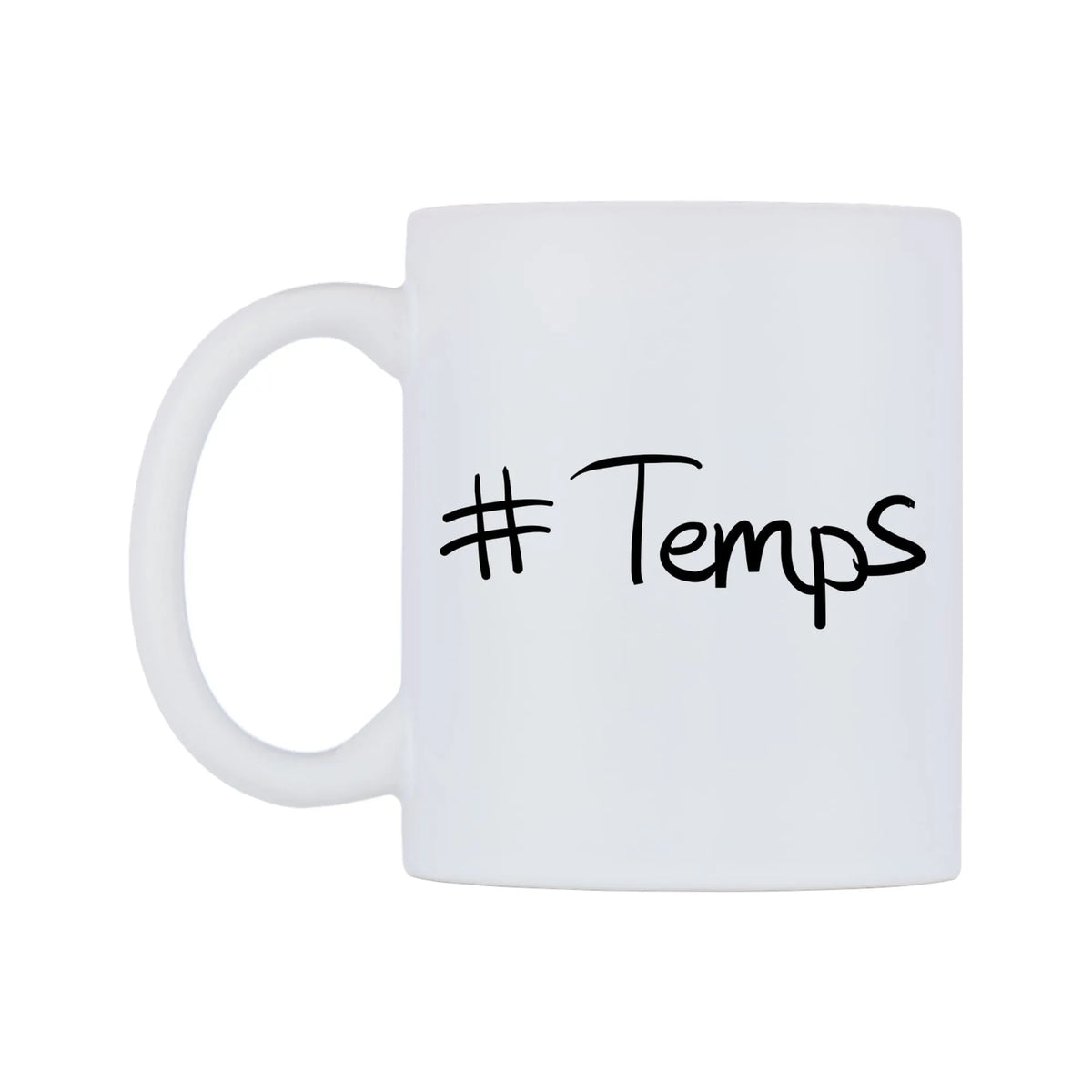Temps Mug — mug, right side, on a white background