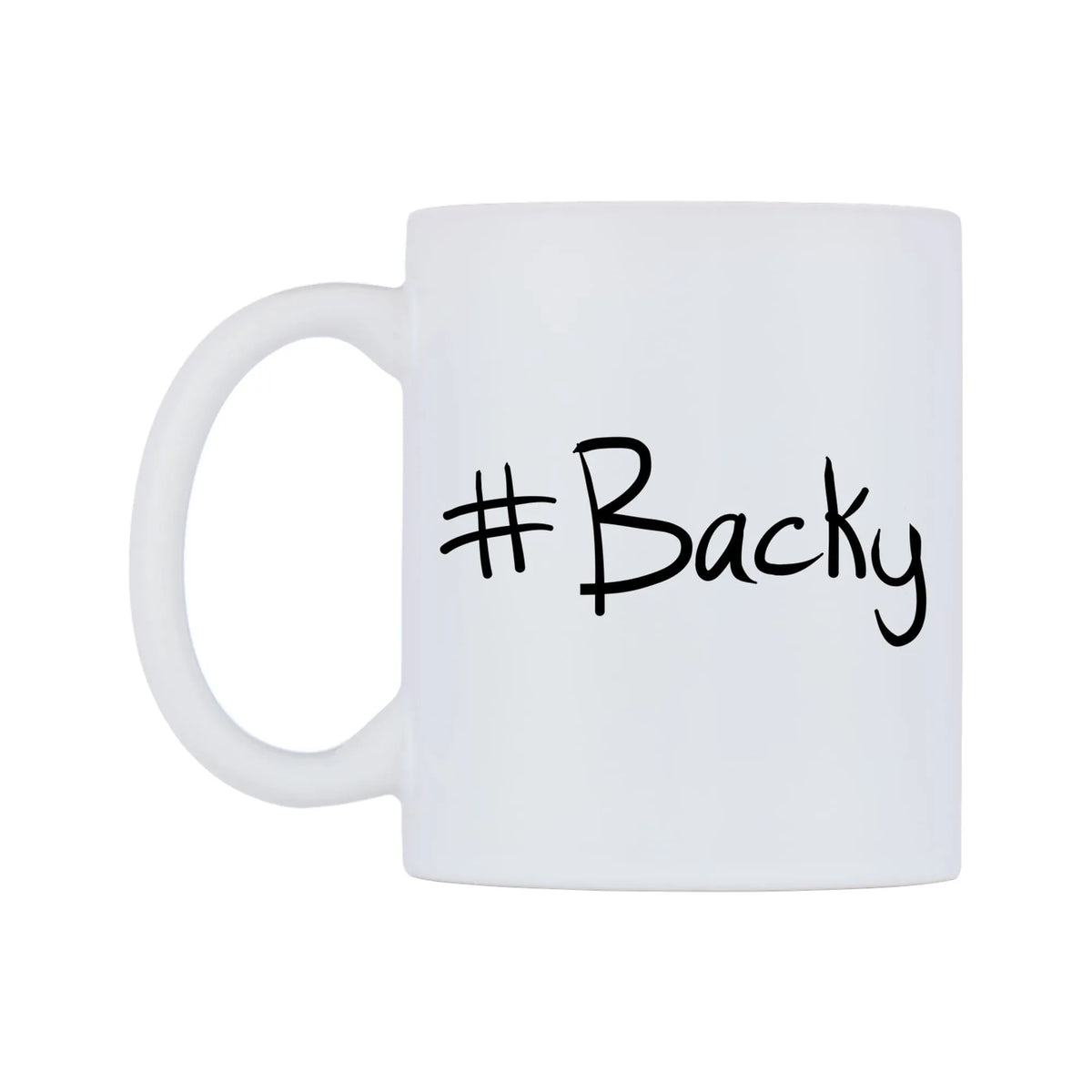Backy Mug — mug, right side, on a white background