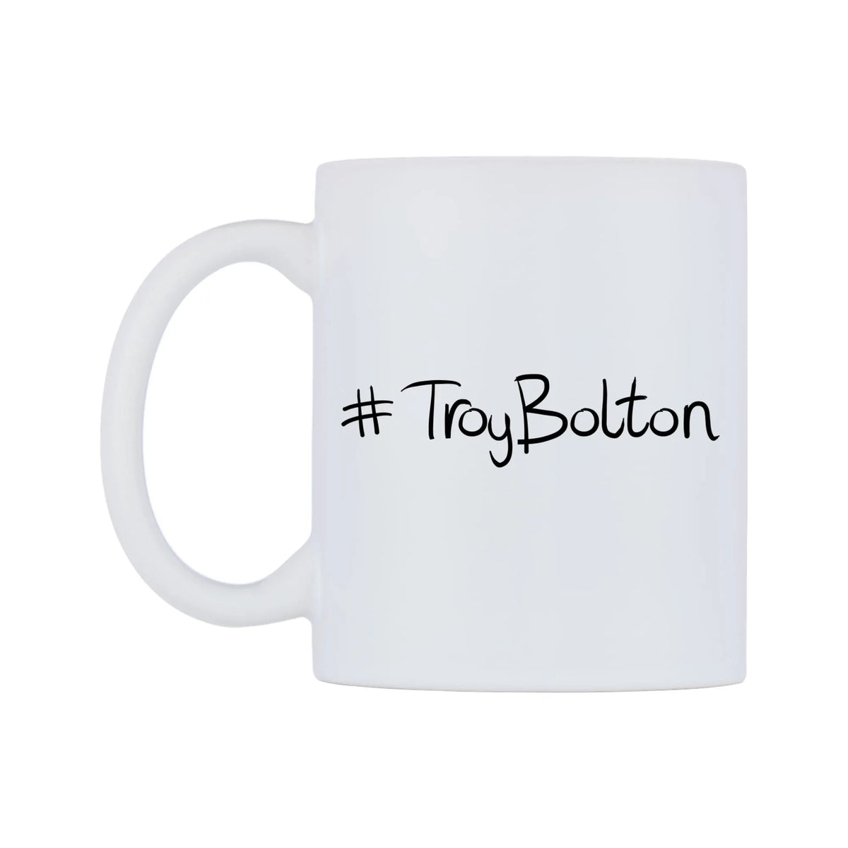 TroyBolton Mug — mug, right side, on a white background