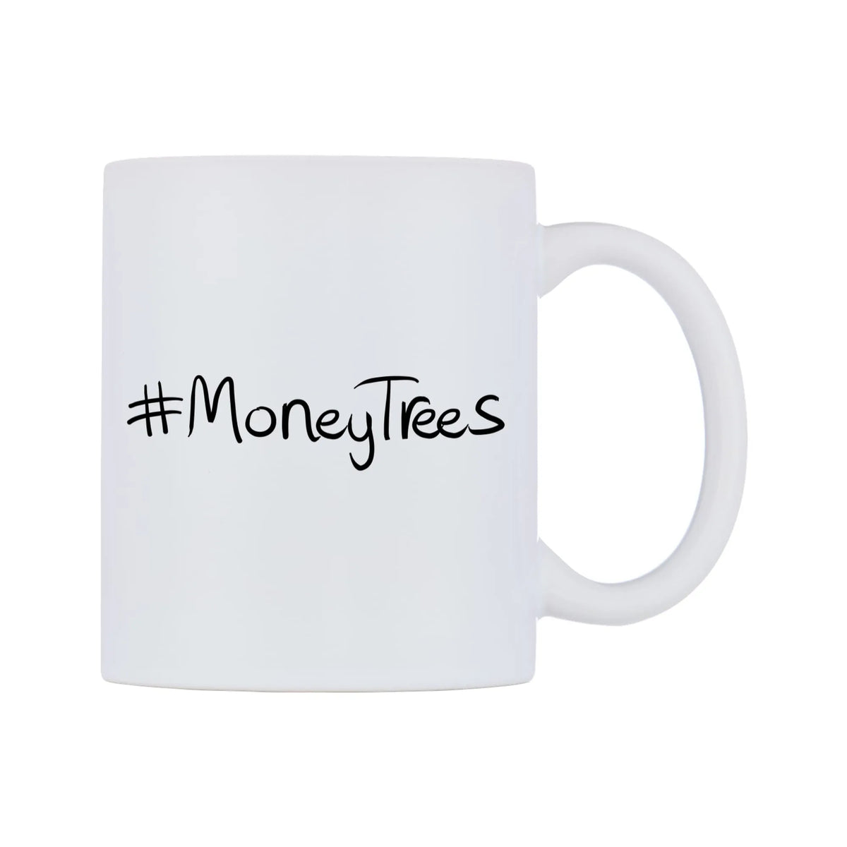 MoneyTrees Mug — mug, left side, on a white background