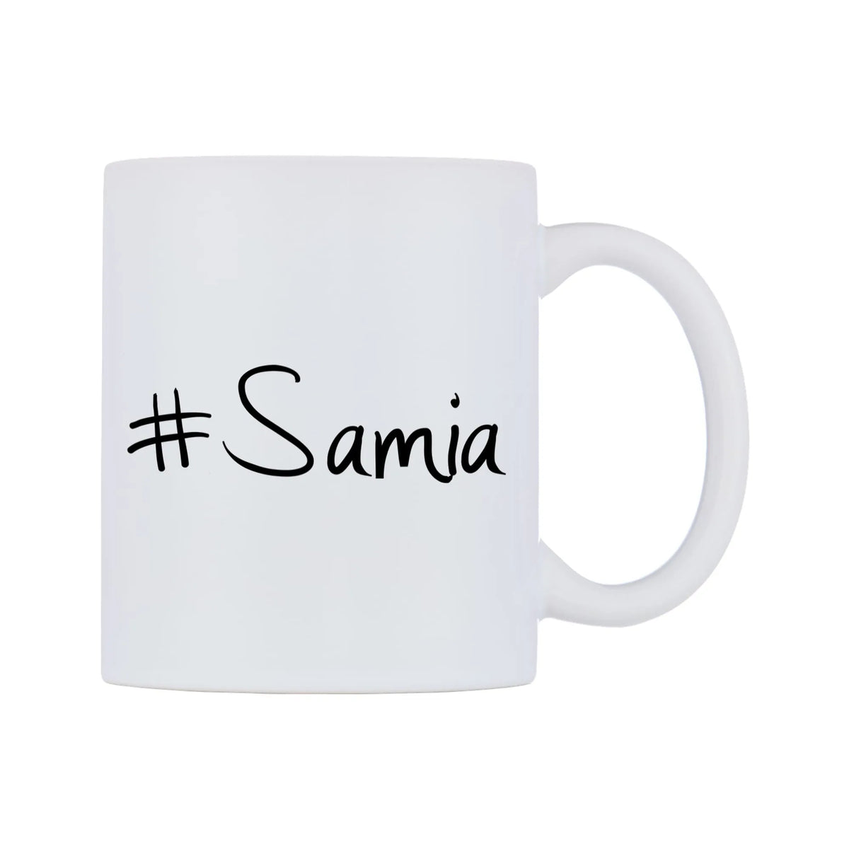 Samia Mug — mug, left side, on a white background