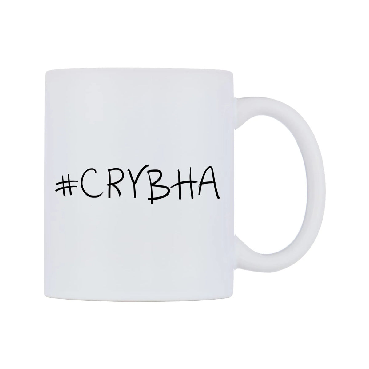 CRYBHA Mug — mug, left side, on a white background