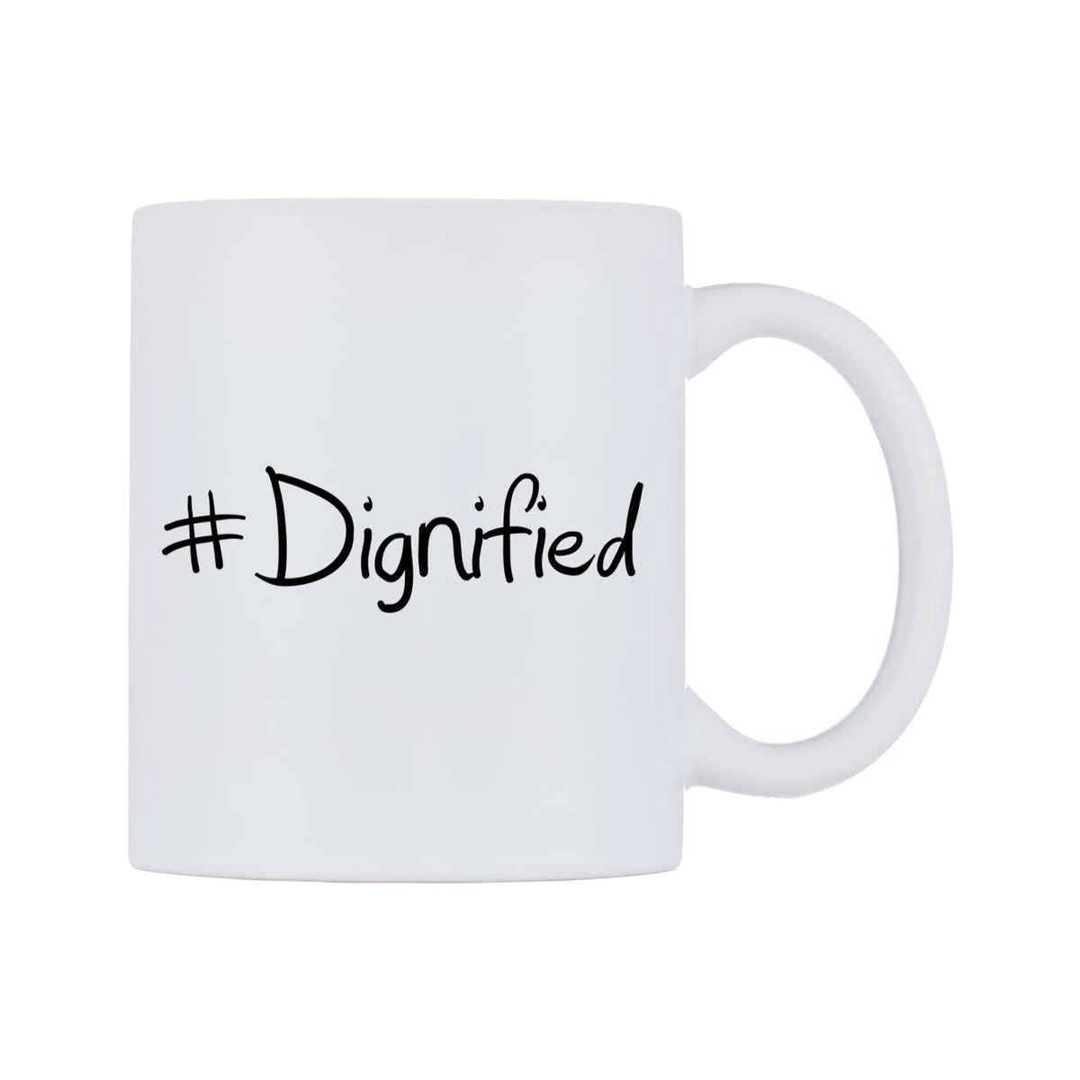 Dignified Mug — mug, left side, on a white background