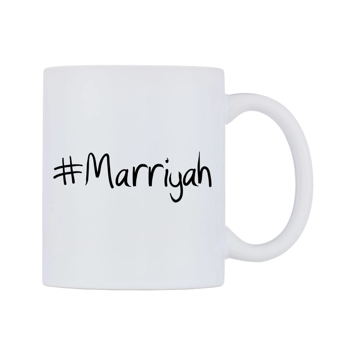 Marriyah Mug — mug, left side, on a white background