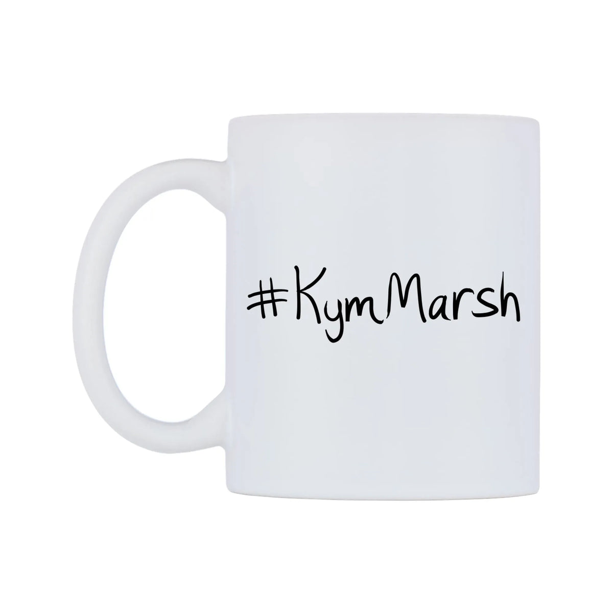 KymMarsh Mug — mug, right side, on a white background