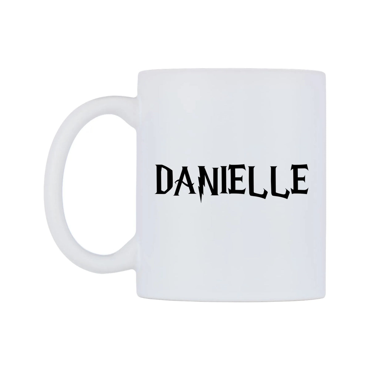 Danielle - Wizard Themed Mug — white 11oz gloss mug, right side, on a white background