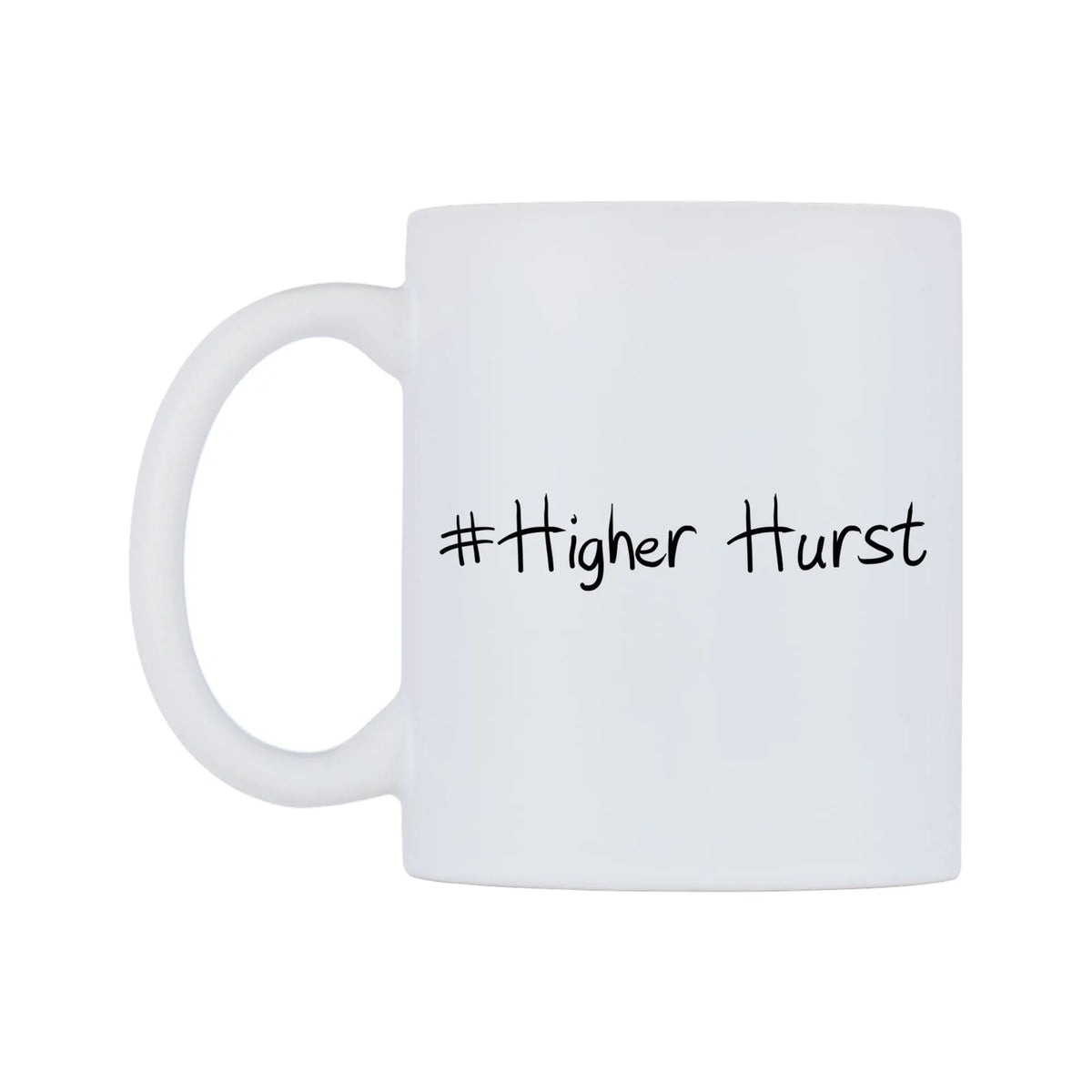 Higher Hurst Mug — mug, right side, on a white background