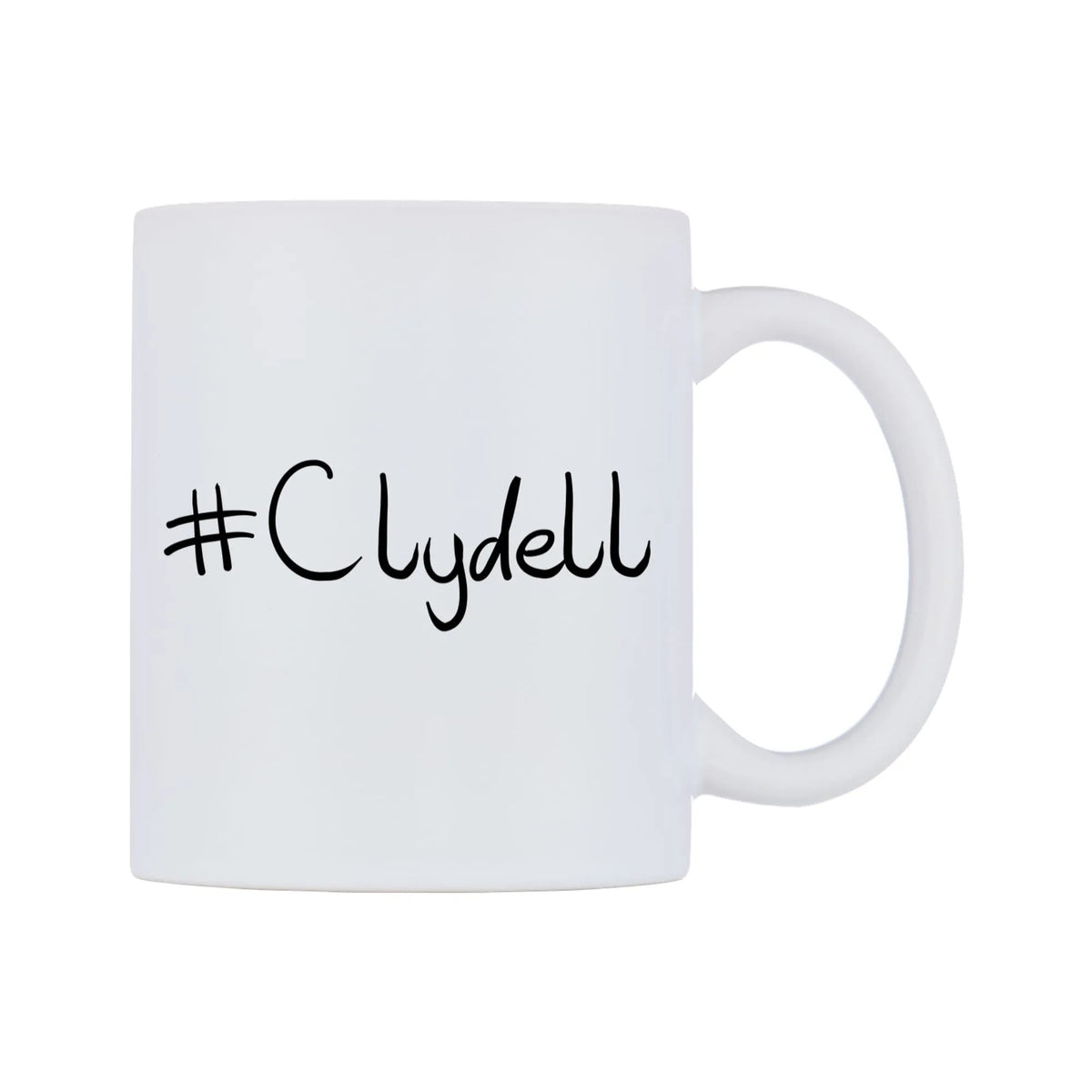 Clydell Mug — mug, left side, on a white background
