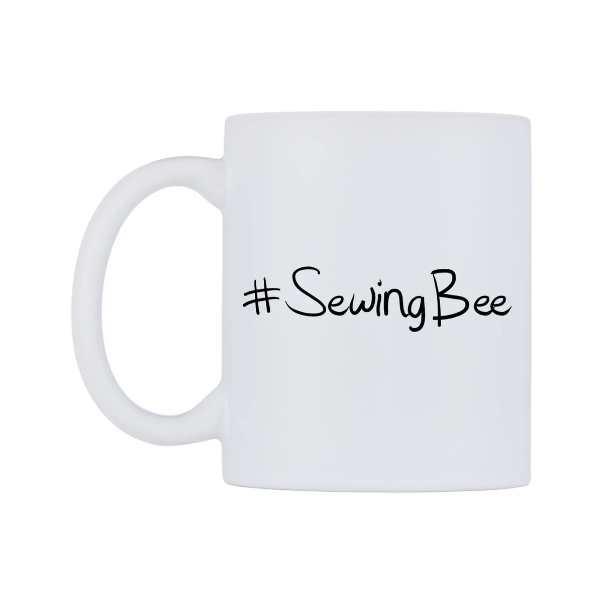 SewingBee Mug — mug, right side, on a white background