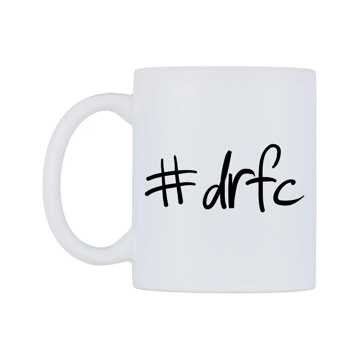 drfc Mug — mug, right side, on a white background