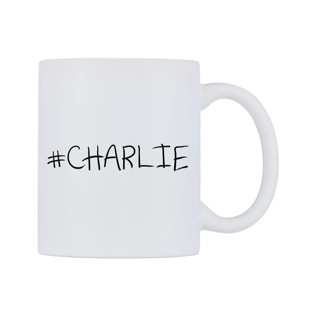 CHARLIE Mug — mug, left side, on a white background