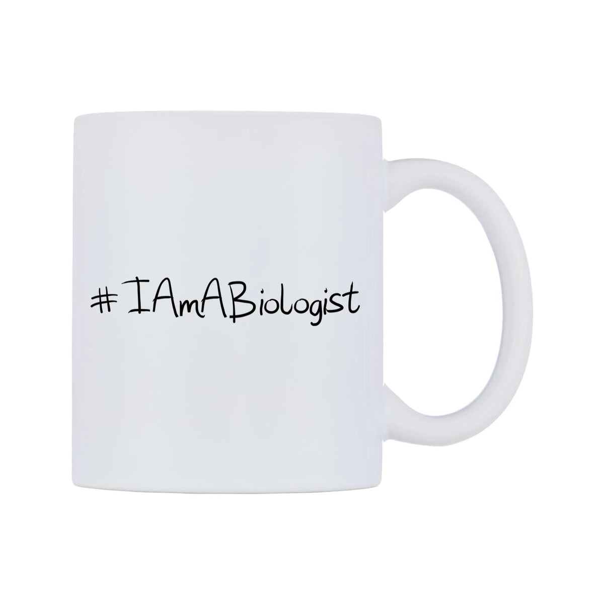 IAmABiologist Mug — mug, left side, on a white background