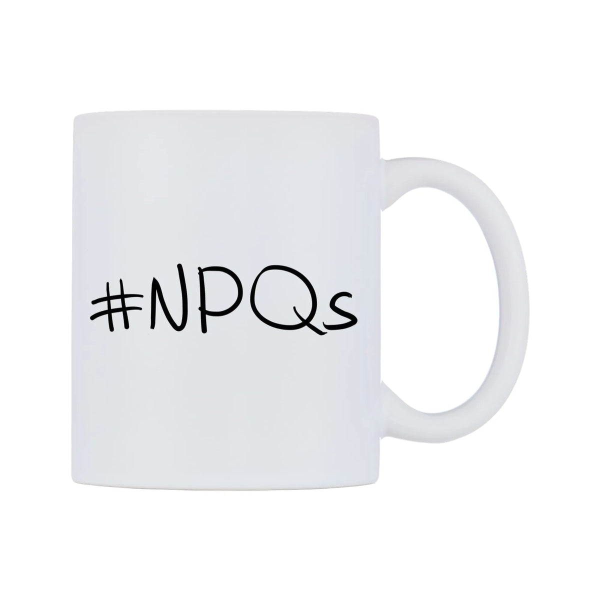 NPQs Mug — mug, left side, on a white background