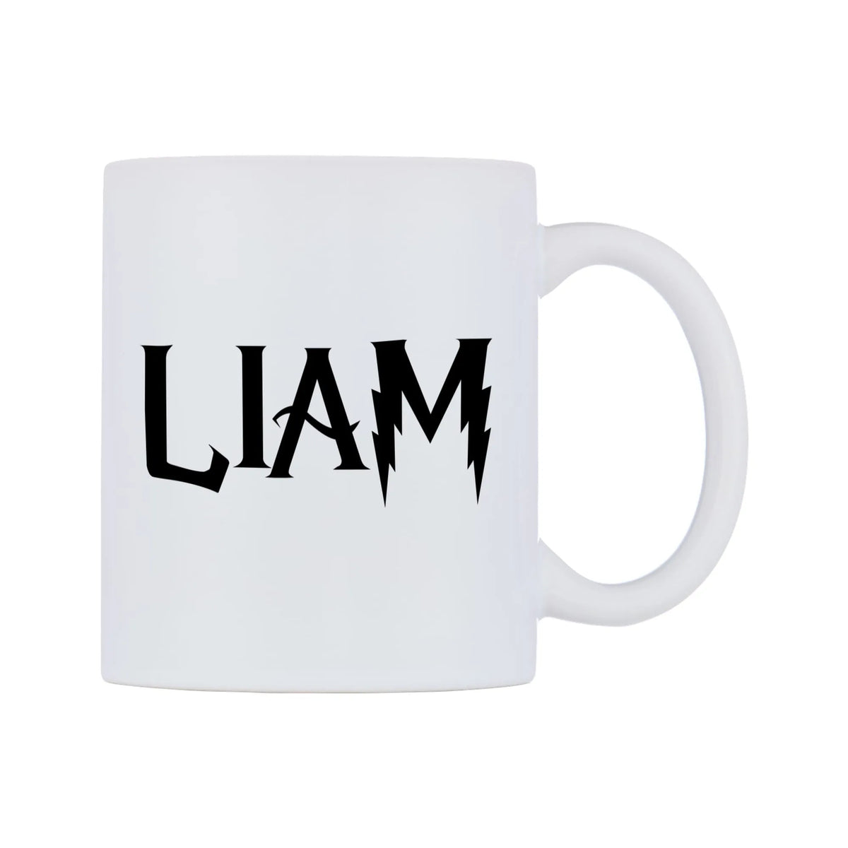 Liam - Wizard Themed Mug — mug, left side, on a white background