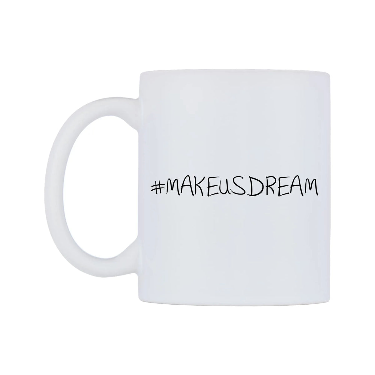 MAKEUSDREAM Mug — mug, right side, on a white background