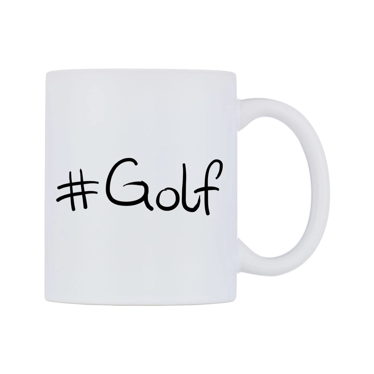 Golf Mug — mug, left side, on a white background