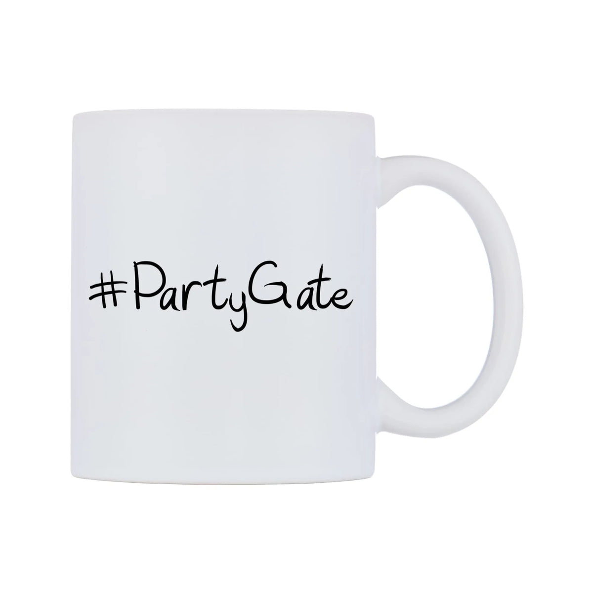 PartyGate Mug — mug, left side, on a white background
