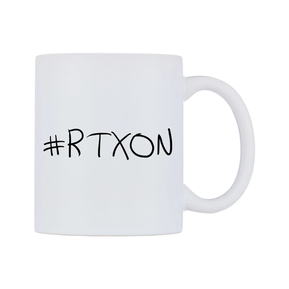 RTXON Mug — mug, left side, on a white background