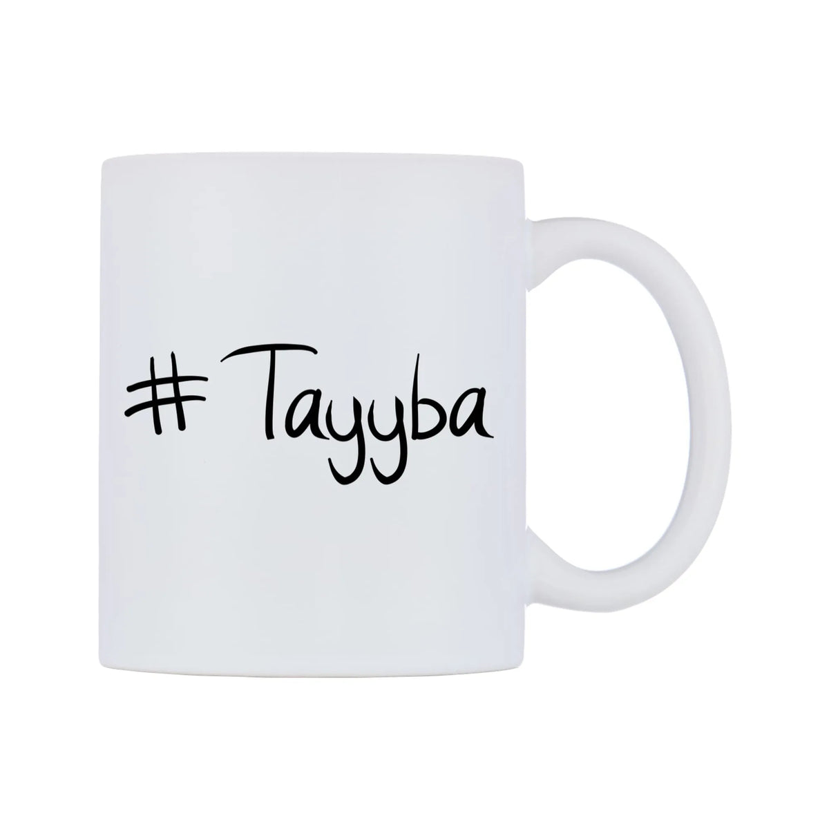 Tayyba Mug — mug, left side, on a white background