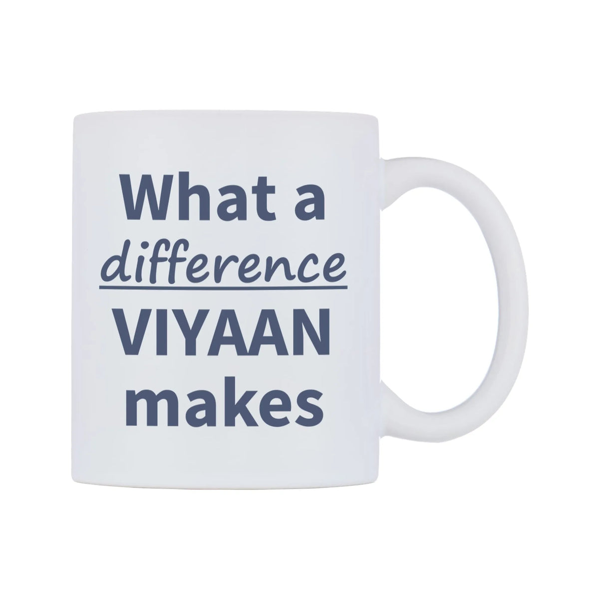 What a difference VIYAAN makes Mug — mug, left side, on a white background