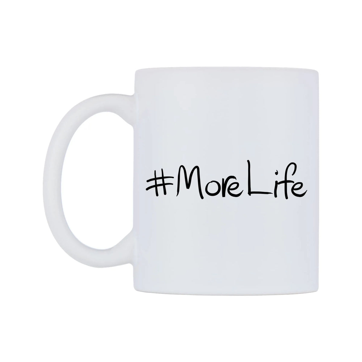 MoreLife Mug — mug, right side, on a white background