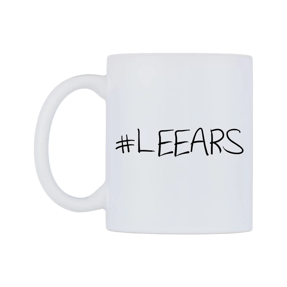 LEEARS Mug — mug, right side, on a white background