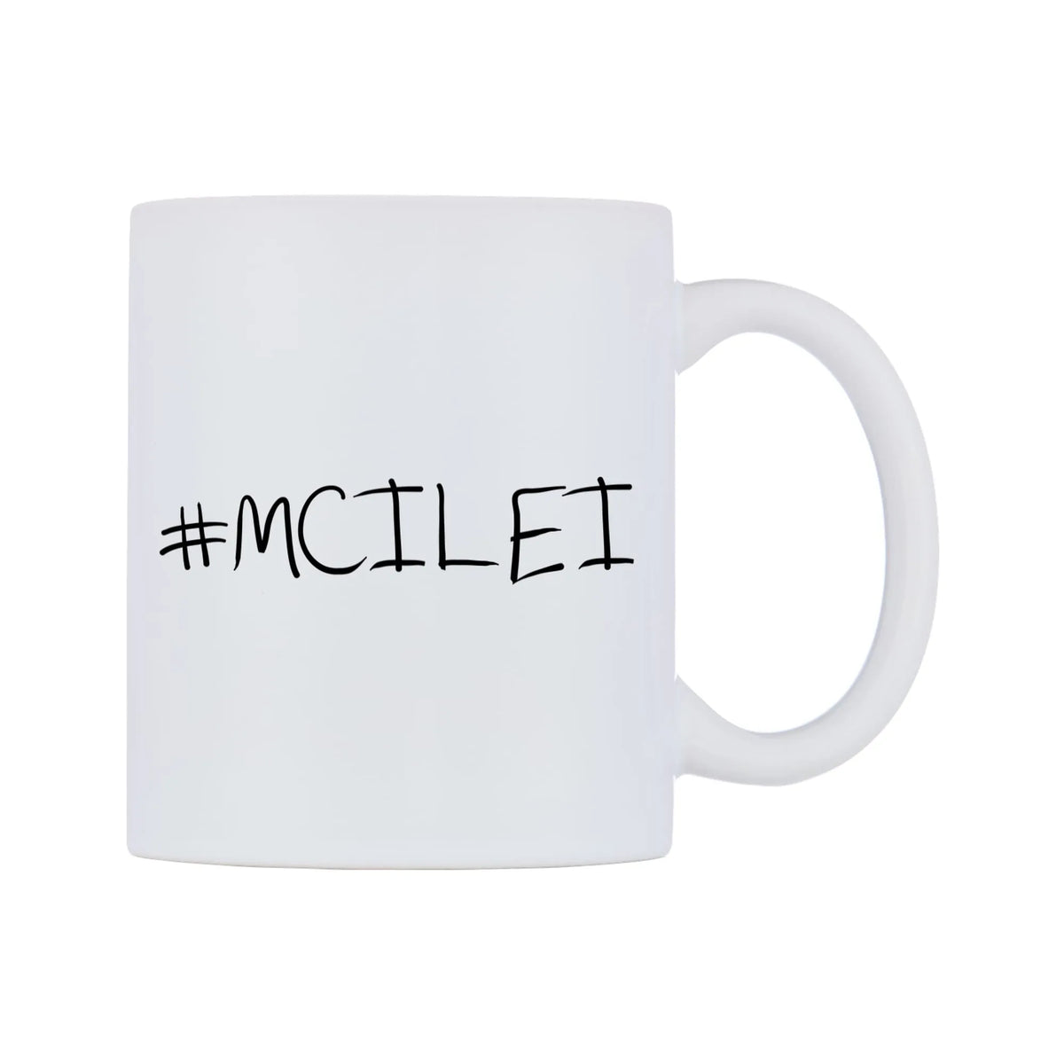 MCILEI Mug — mug, left side, on a white background