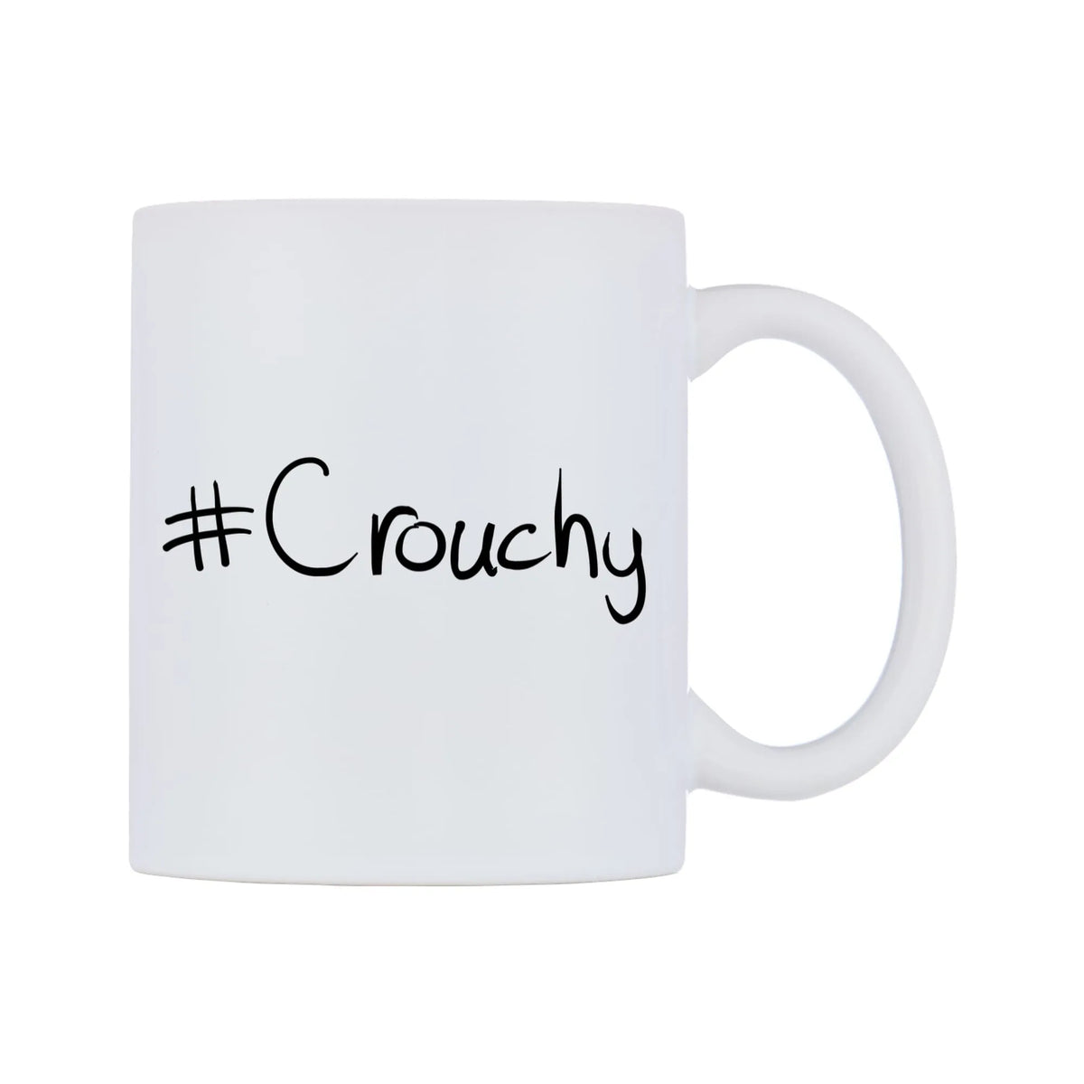 Crouchy Mug — mug, left side, on a white background