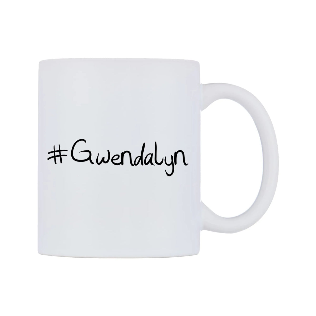 Gwendalyn Mug — mug, left side, on a white background