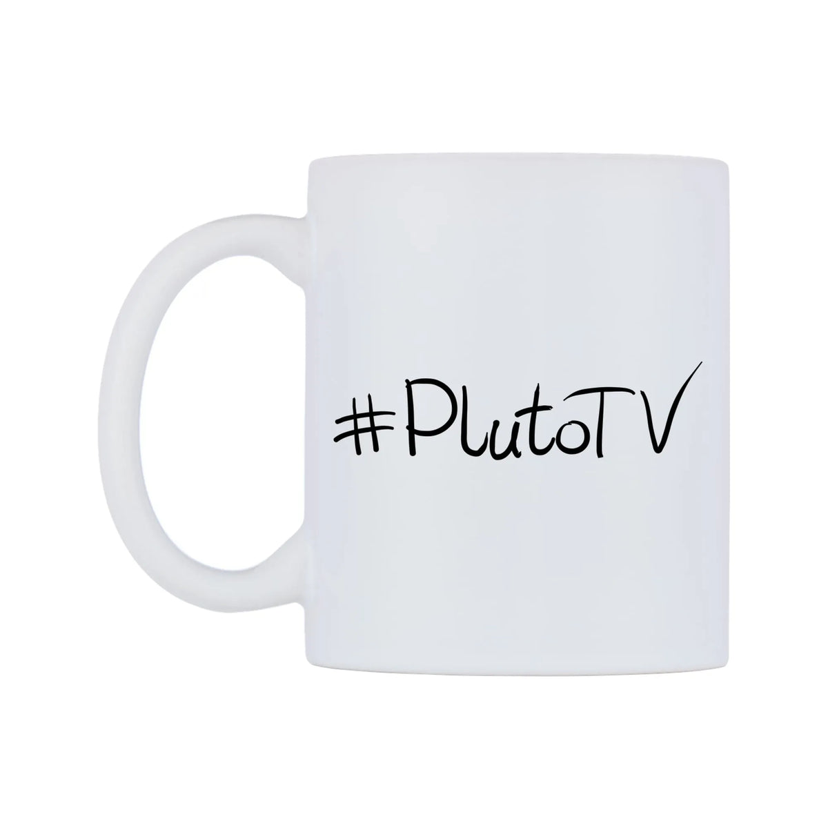 PlutoTV Mug — mug, right side, on a white background