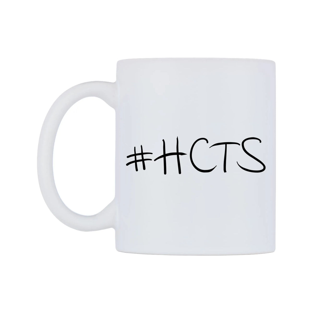 HCTS Mug — mug, right side, on a white background