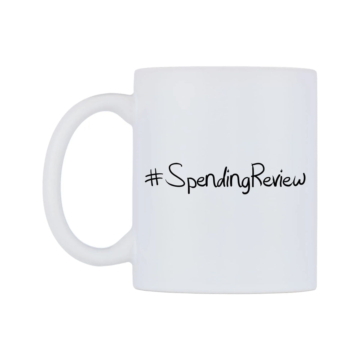 SpendingReview Mug — mug, right side, on a white background