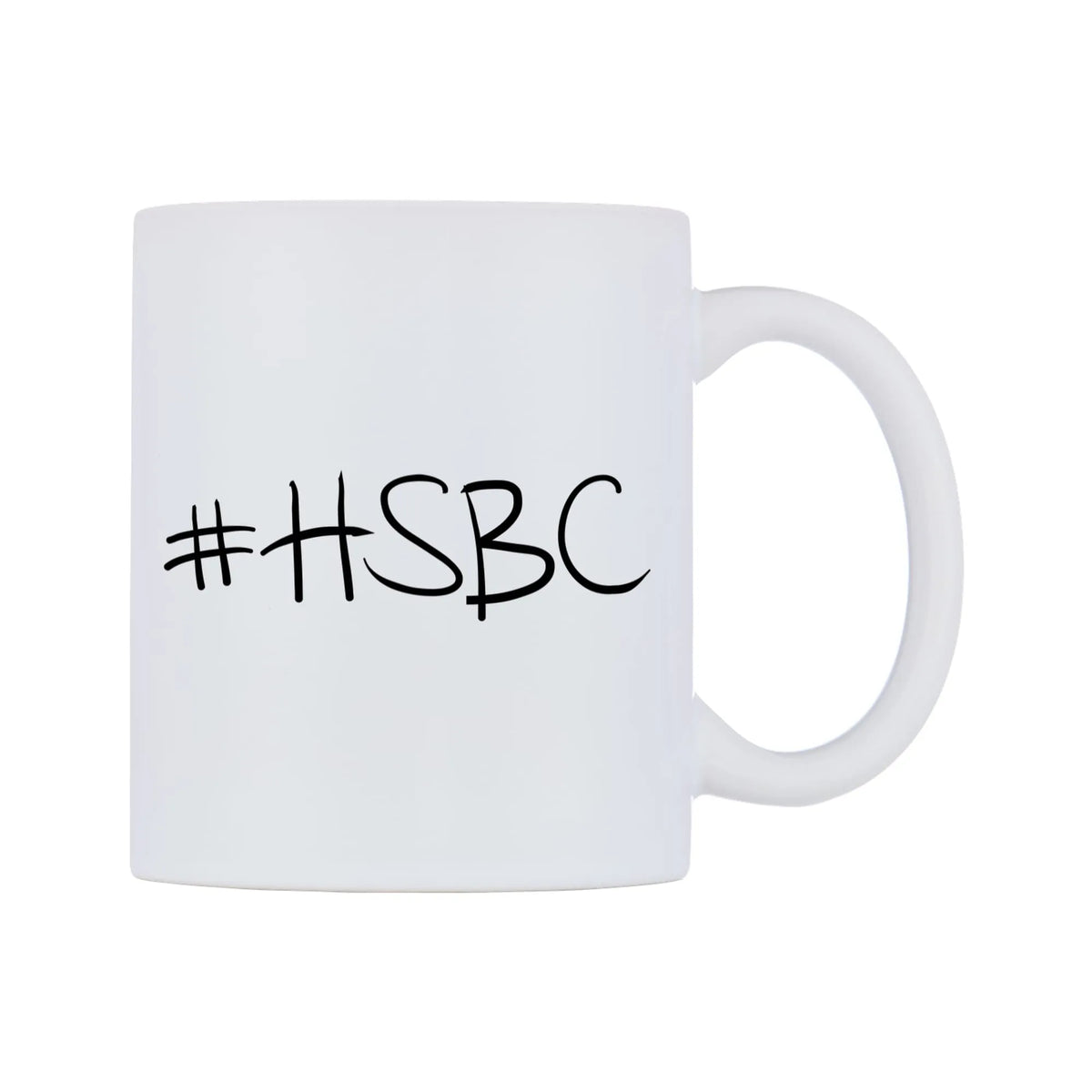 HSBC Mug — mug, left side, on a white background