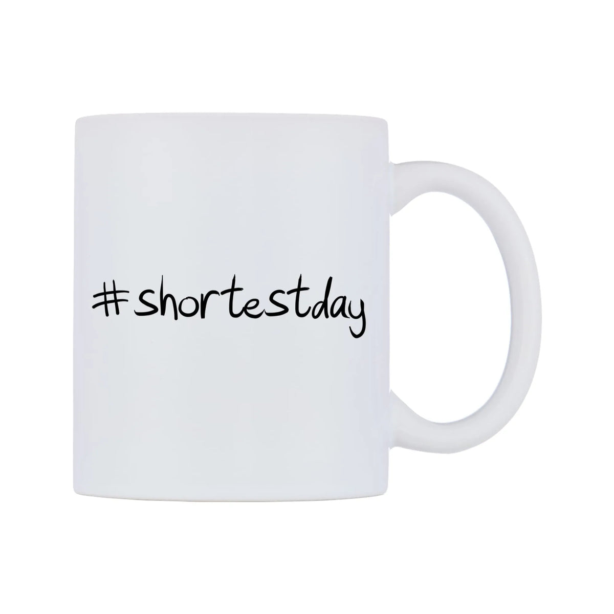 shortestday Mug — mug, left side, on a white background