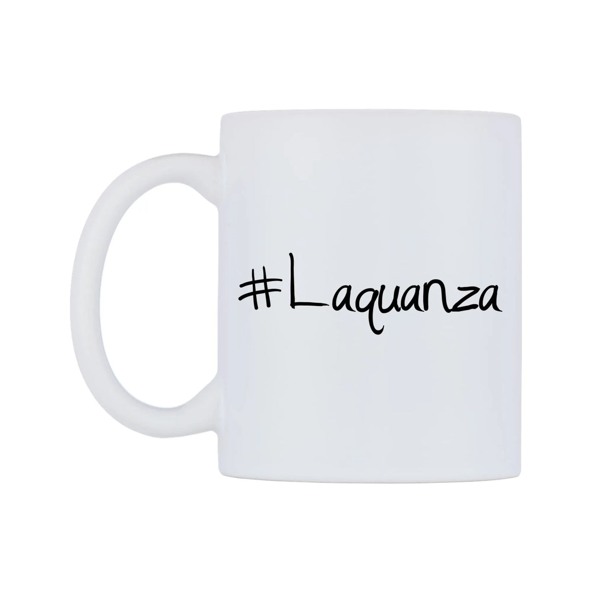 Laquanza Mug — mug, right side, on a white background
