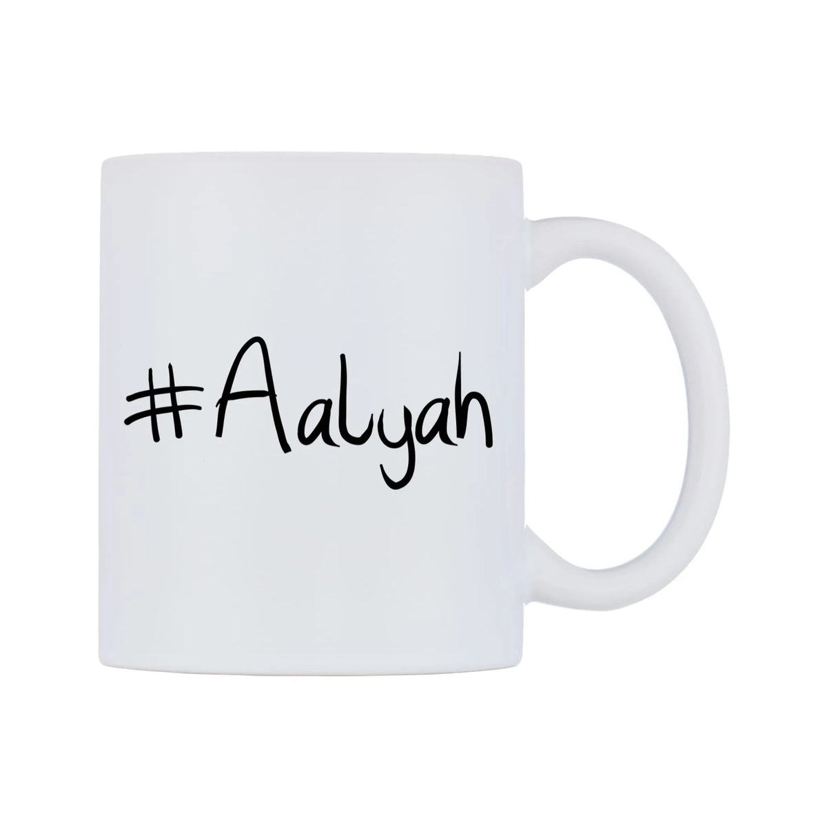 Aalyah Mug — mug, left side, on a white background