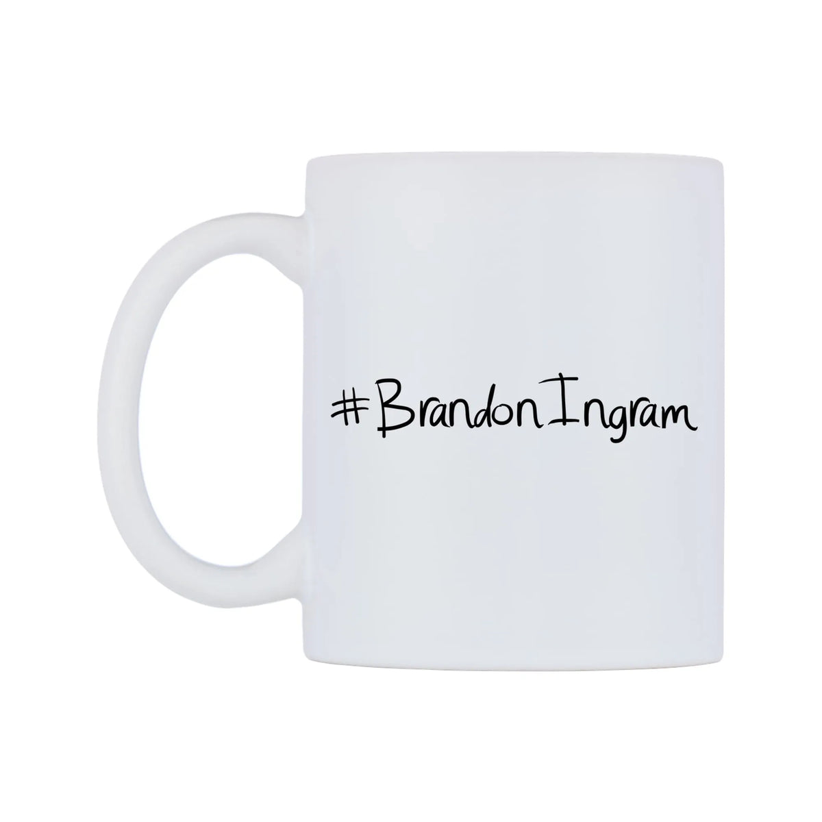 BrandonIngram Mug — mug, right side, on a white background
