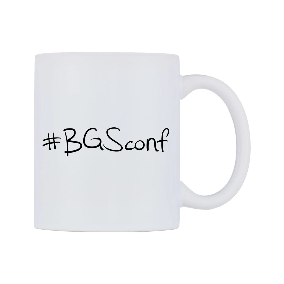 BGSconf Mug — mug, left side, on a white background