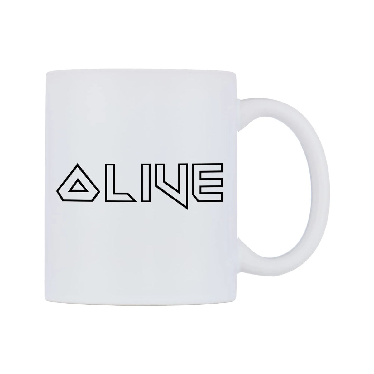 Olive - Iron Maiden Themed Mug — white 11oz gloss mug, left side, on a white background