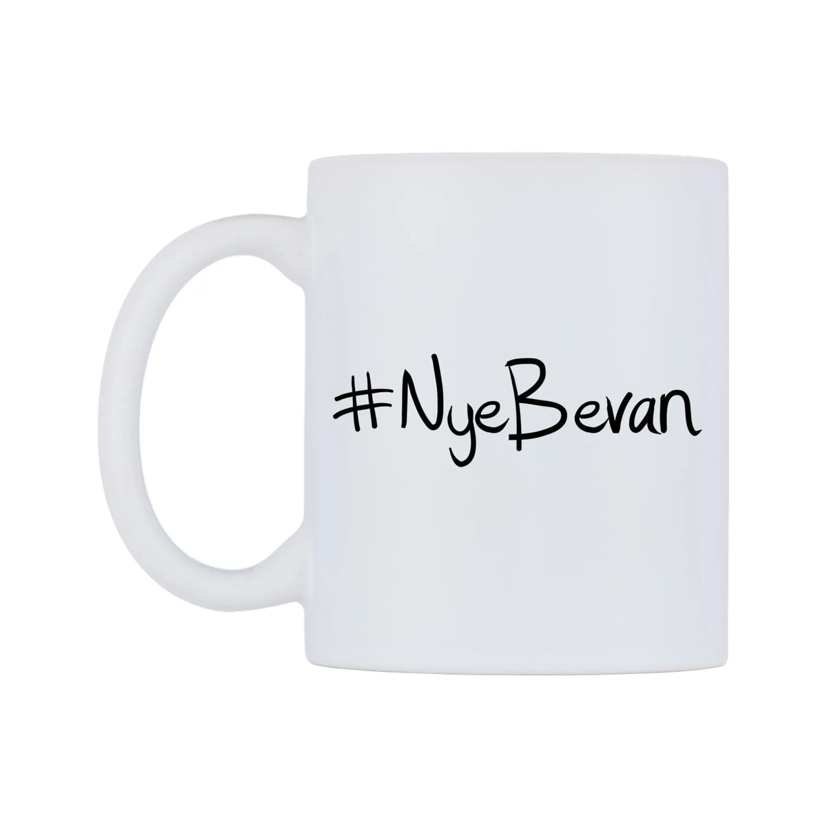 NyeBevan Mug — mug, right side, on a white background