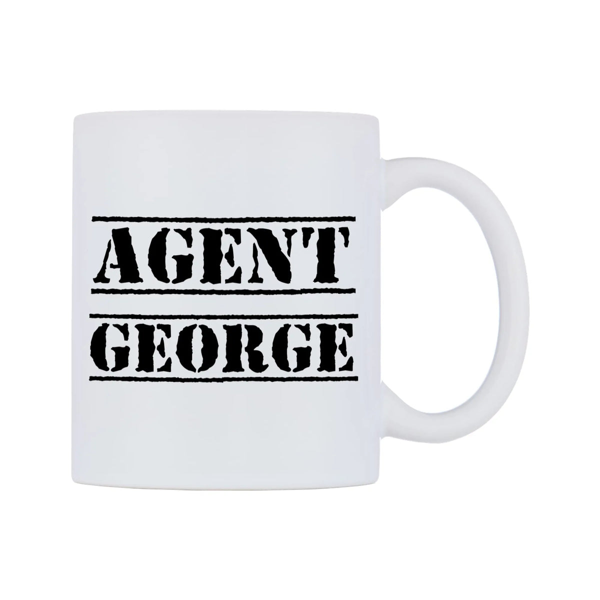 Agent George Mug — mug, left side, on a white background