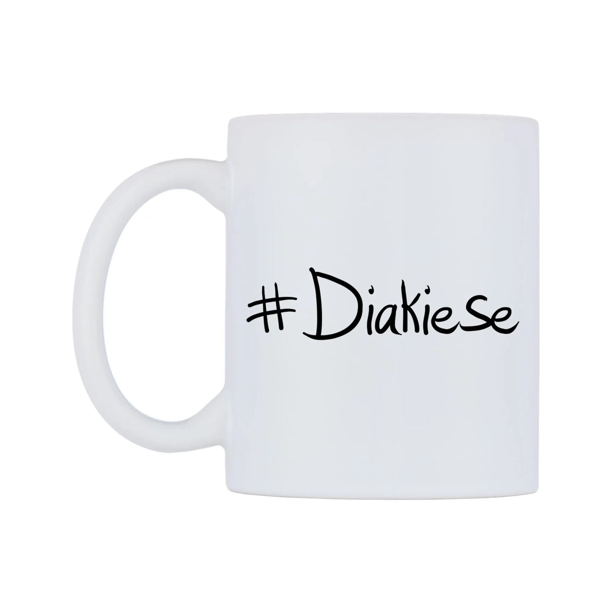 Diakiese Mug — mug, right side, on a white background