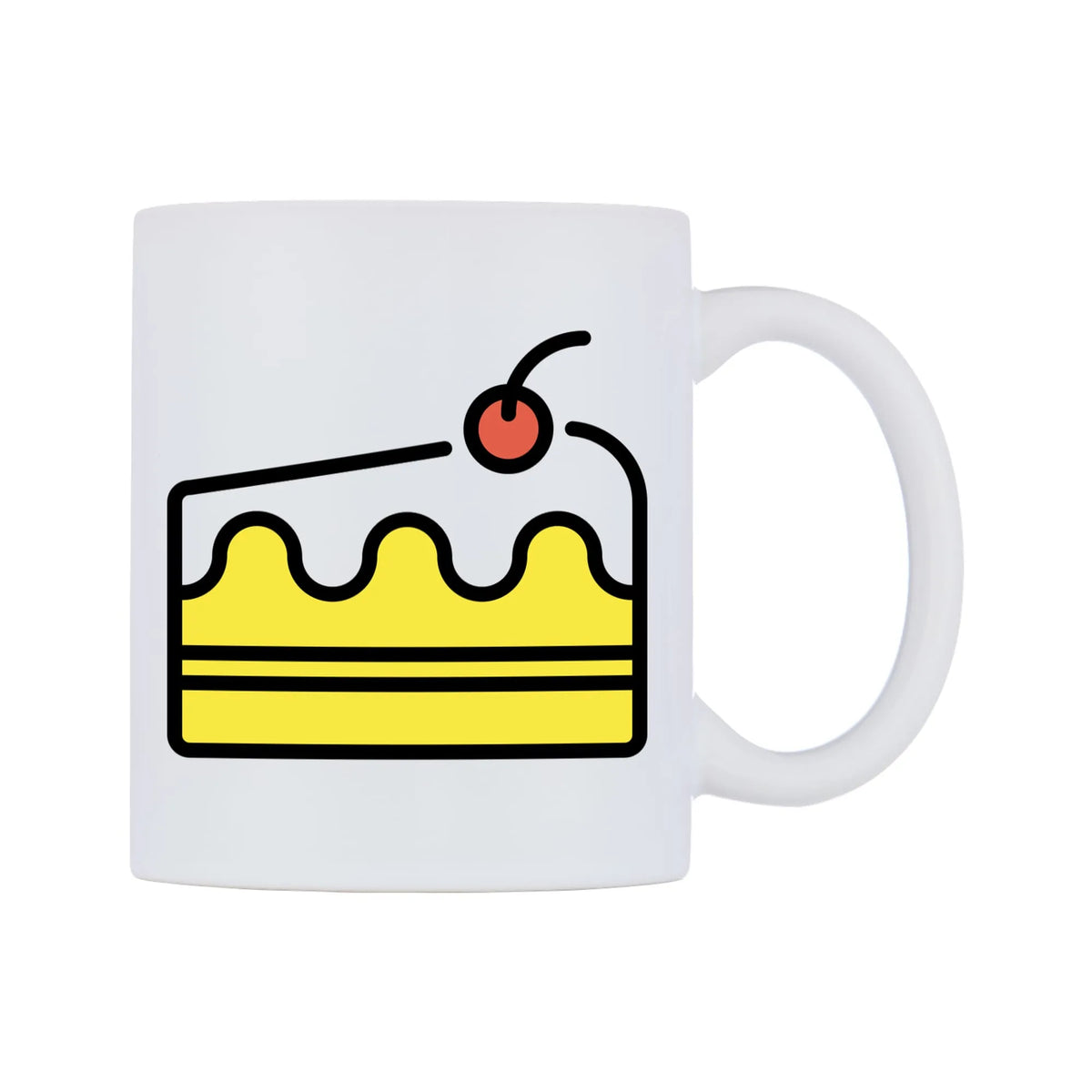 Shortcake Emoji Mug — mug, left side, on a white background