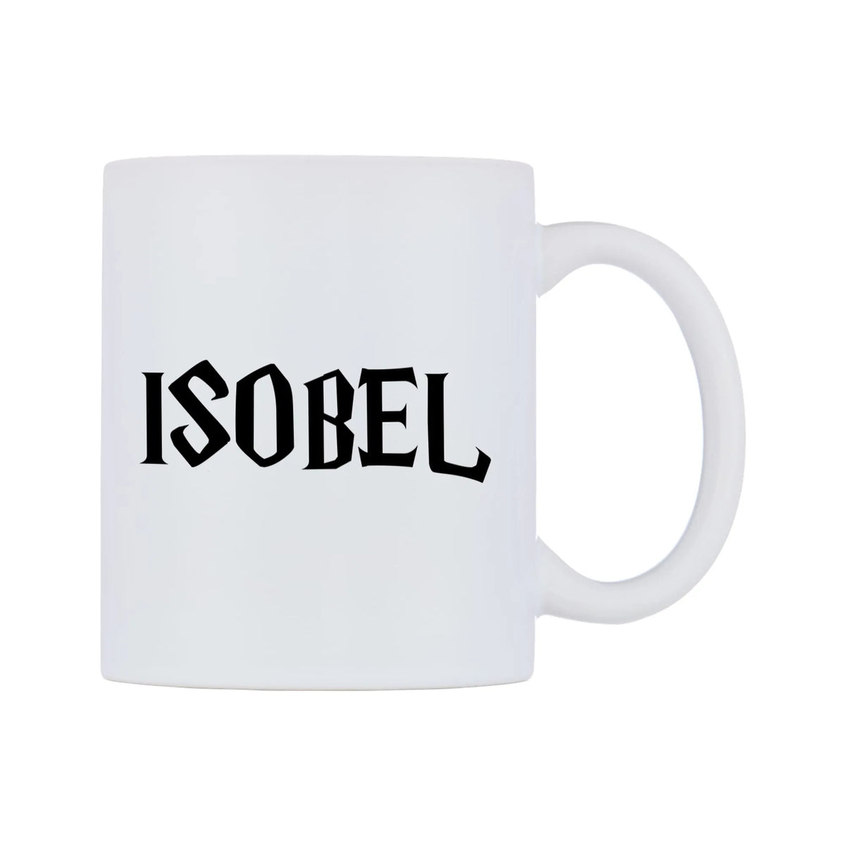 Isobel - Wizard Themed Mug — mug, left side, on a white background